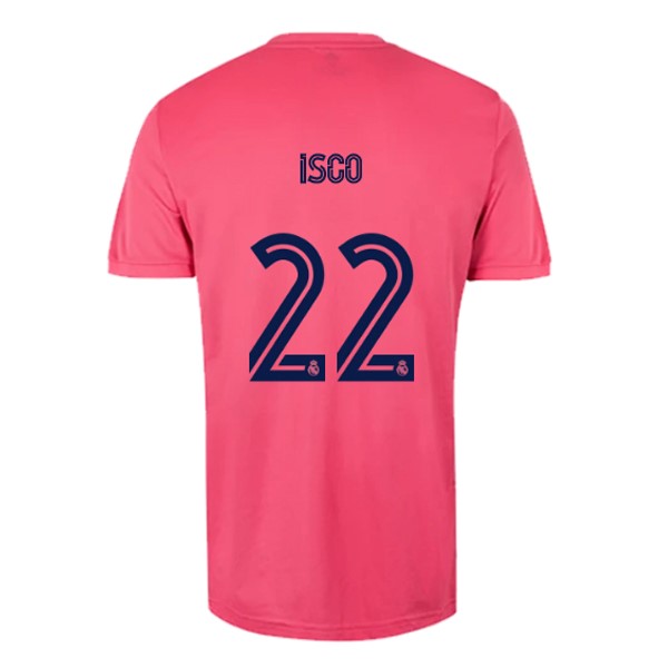 Camiseta Real Madrid 2ª Kit NO.22 Isco 2020 2021 Rosa